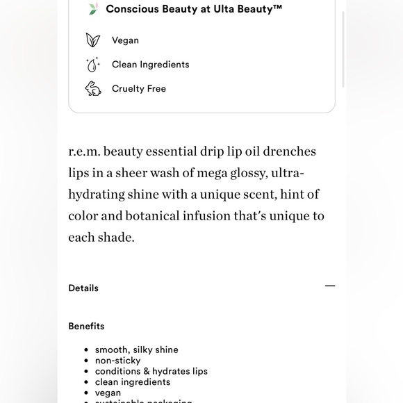 r.e.m. beauty x Wicked So Popular PH Adaptive Lip Oil New in Box - Picture 10 of 11